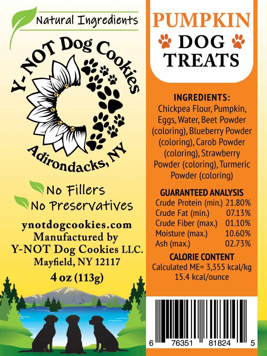 PUMPKIN DOG COOKIES