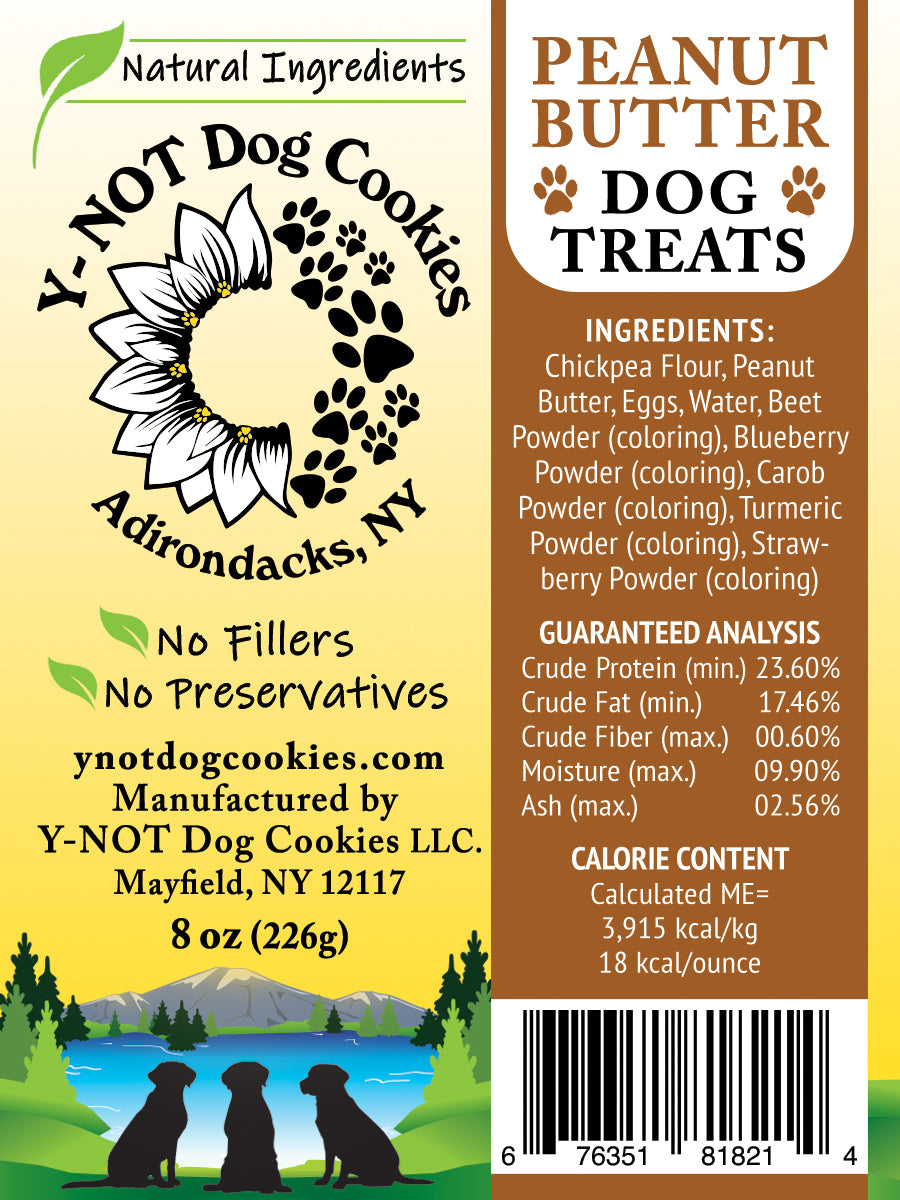 Natural Dog Treats 8oz Bags – Y-NOT Dog Cookies
