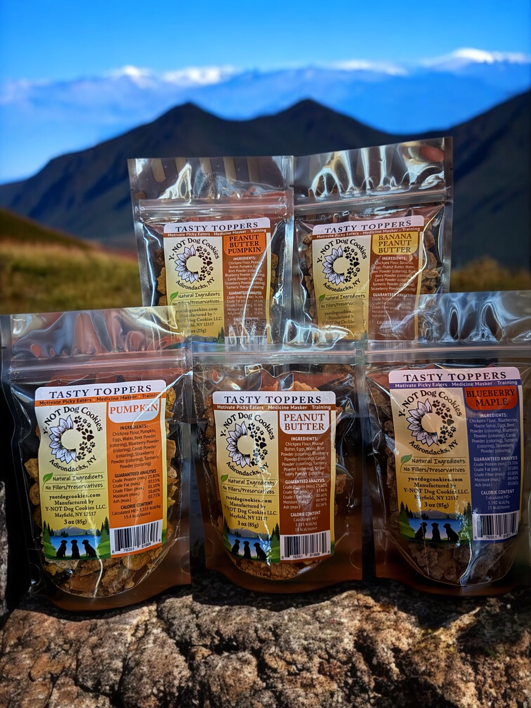 3oz Tasty Toppers all 5 flavors
