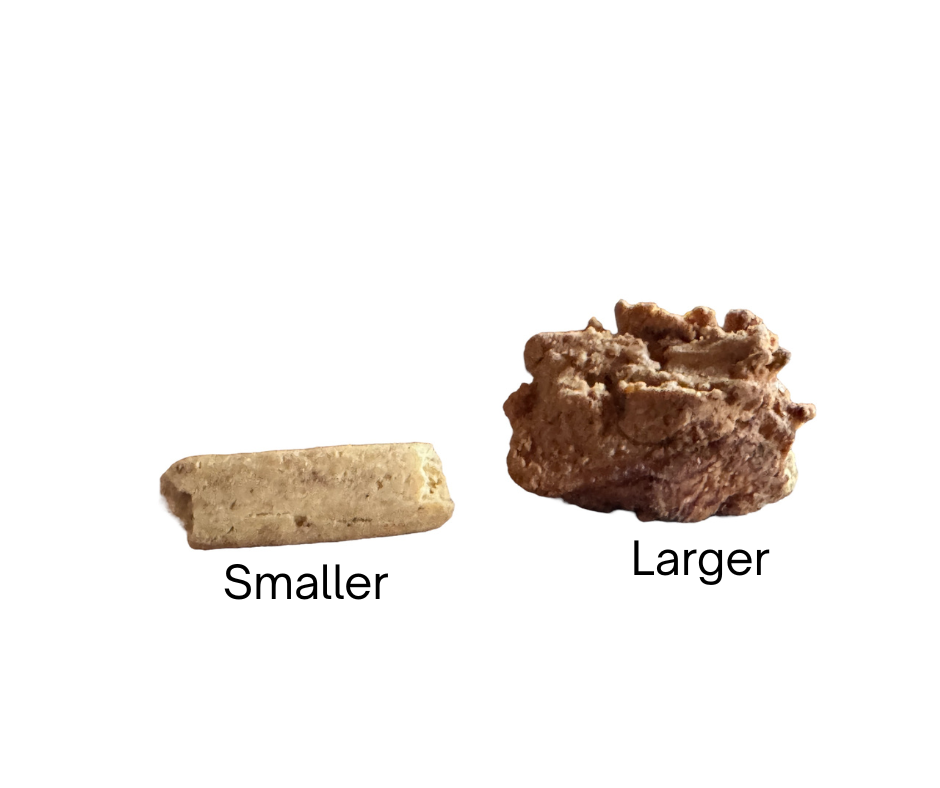 Image of smaller & larger treat featured together
